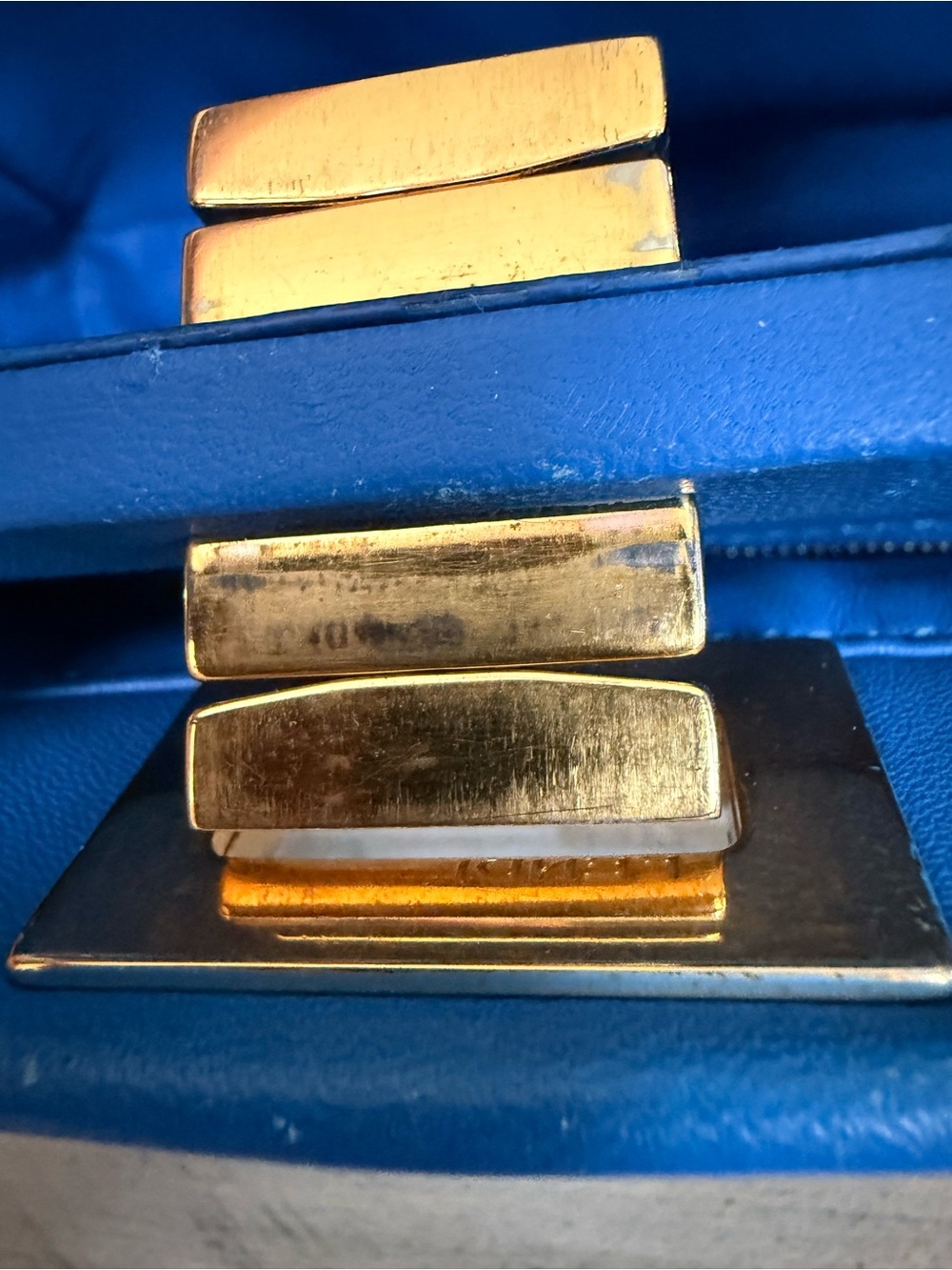 Fendi Peekaboo Mini in Electric Blue with Gold Hardware - Picture 13 of 16
